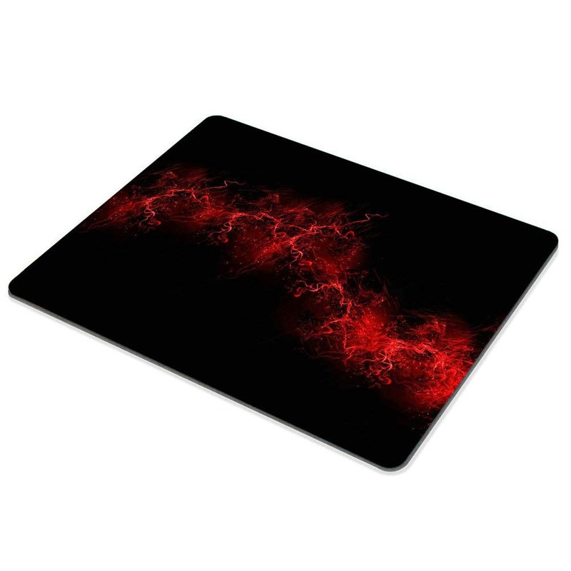 SSOIU Black Background Red Color Paint Explosion Burst Red Black Mouse Pad Rectangle 240x200x3mm - Image 3